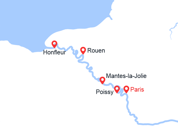 itinéraire croisière Seine : La vallée de la Seine et ses escales incontournables (SEN_PP)