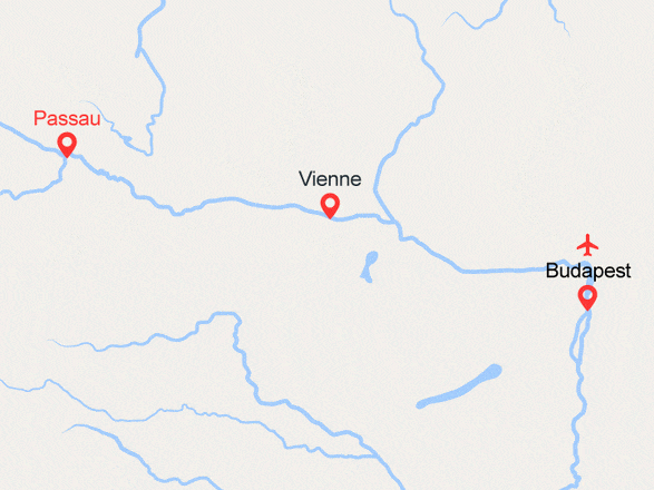 itinéraire croisière Danube : Le beau Danube bleu : de Passau à Budapest (PAC)