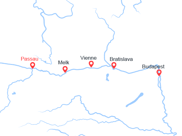 itinéraire croisière Danube : Le Danube : Passau, Vienne, Budapest, Bratislava...