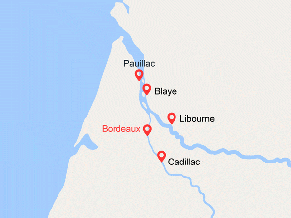 itinéraire croisière Gironde Garonne : Le Sud - Ouest, entre estuaire de la Gironde, Garonne et Dordogne (BOA_PP)