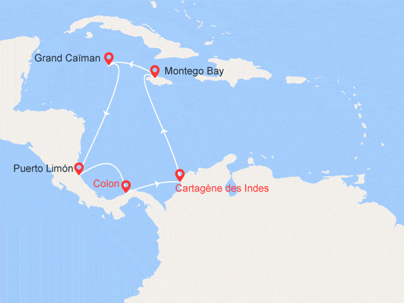 itinéraire croisière Caraïbes et Antilles : Légendes des Caraïbes