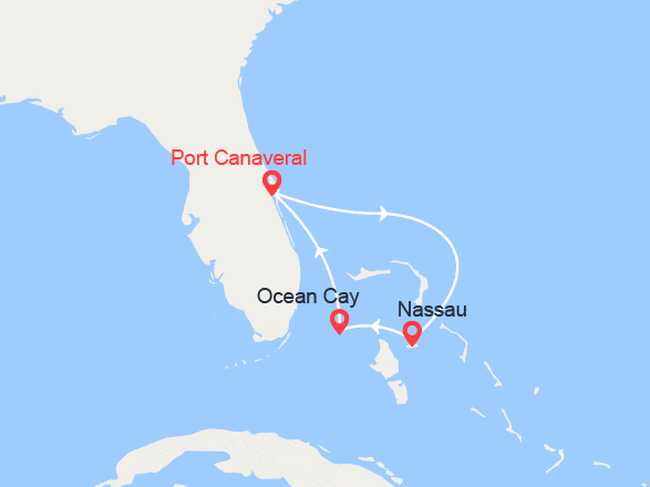 itinéraire croisière Caraïbes et Antilles : Les Bahamas : Nassau, Ocean Cay
