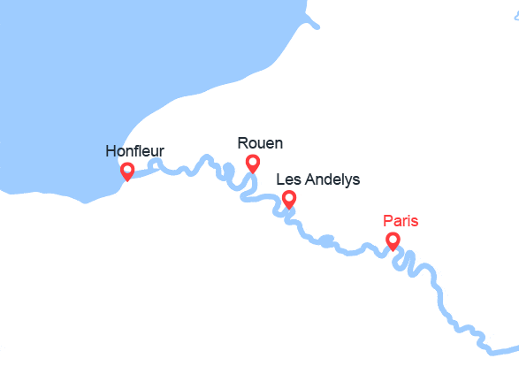 itinéraire croisière Seine : Les plus belles escales de la vallée de la Seine (SIP_PP)