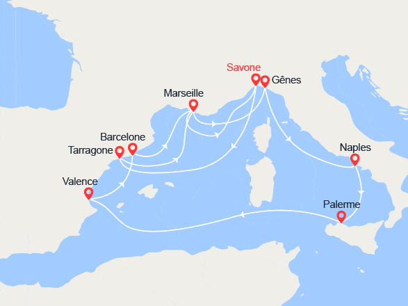 itinéraire croisière Méditerranée : Les Secrets de la Méditerranée