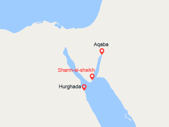 itinéraire croisière Méditerranée : Les trésors de la mer Rouge entre Egypte et Jordanie, l'oeuvre de l'Homme et de la Nature (SAQ_PP)