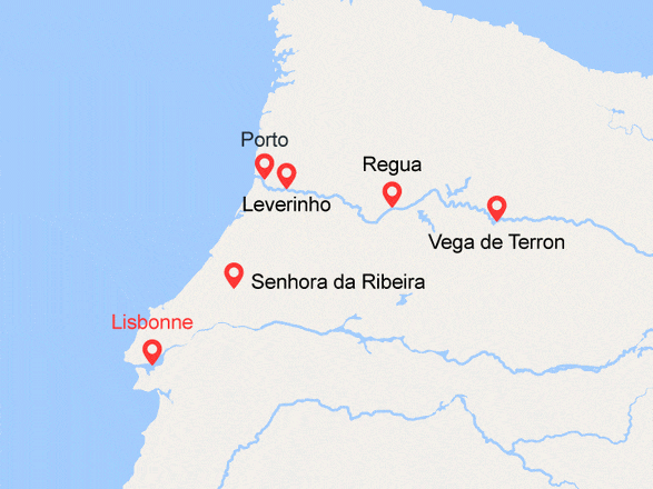 itinéraire croisière Douro : Lisbonne et Porto, la vallée du Douro (POI_PPETE)