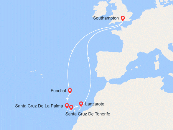 itinéraire croisière Canaries Madère - Canaries Madère : Madère, Iles Canaries, Espagne