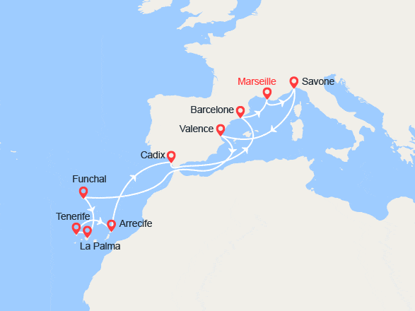 itinéraire croisière Canaries Madère : Madère et Iles Canaries