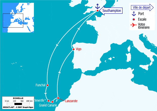 itinéraire croisière Canaries Madère - Canaries Madère : Madère et Iles Canaries