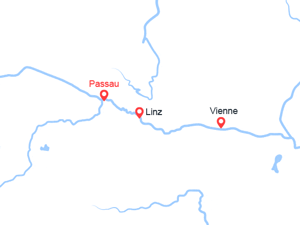 itinéraire croisière Danube : Marchés de Noël: Passau-Vienna-Krems-Linz-Passau
