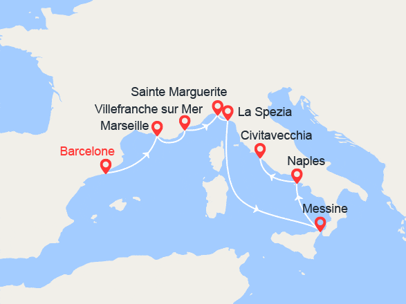 itinéraire croisière Méditerranée : Méditerranée secrète