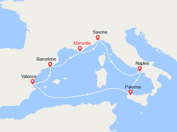 itinéraire croisière Méditerranée : Melody TV - Vintage Forever | EXCLUSIVITÉ