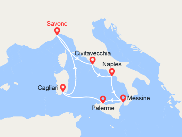 itinéraire croisière Méditerranée : Merveilles d'Italie