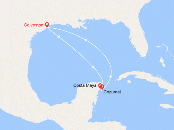 itinéraire croisière Caraïbes et Antilles - Cuba : Mexique, Etats-Unis
