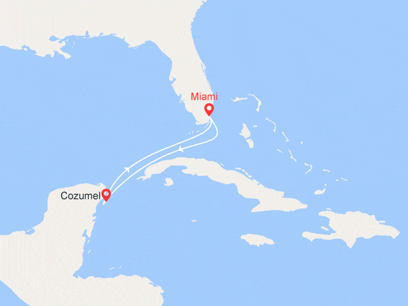 itinéraire croisière Caraïbes et Antilles : Mexique, Etats-Unis
