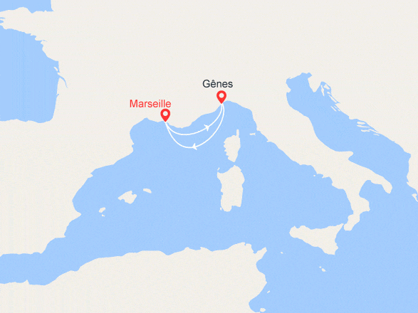 itinéraire croisière Méditerranée : Mini croisière Méditérranée