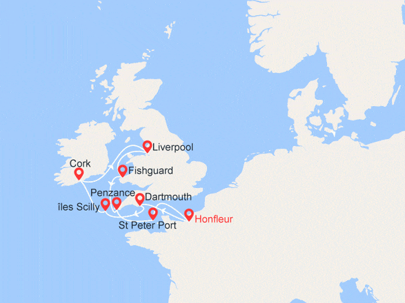 itinéraire croisière Îles Britanniques - Îles Britanniques : MUSICALE aux Iles Britanniques :