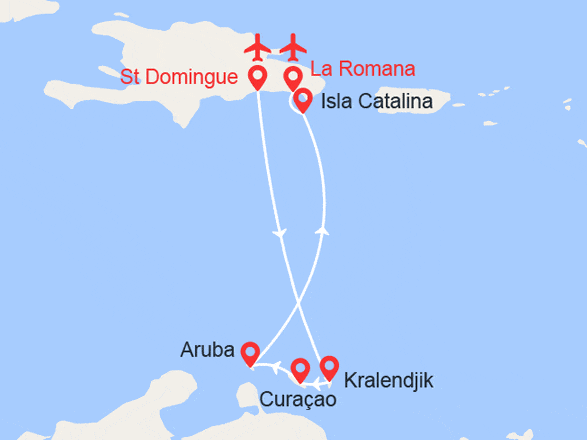 itinéraire croisière Caraïbes et Antilles : Noël dans les Antilles