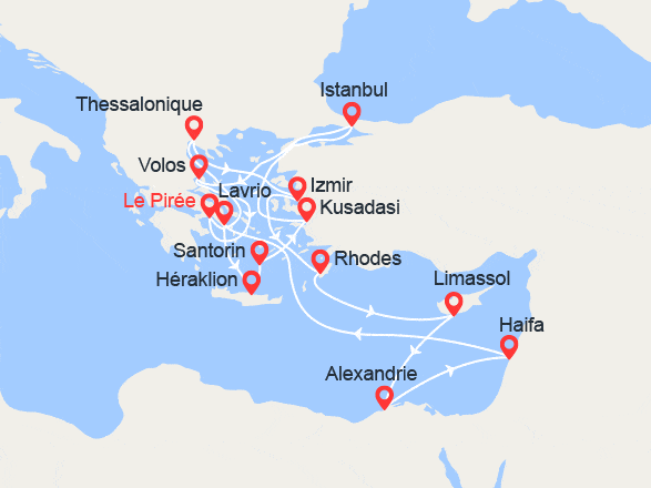 itinéraire croisière Iles grecques : Noël et Nouvel An en Mer Égée