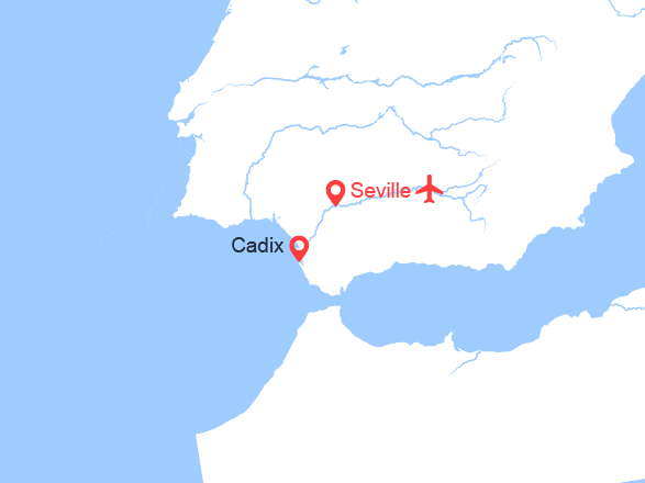 itinéraire croisière Guadalquivir : Nouvel An andalou (NAA)