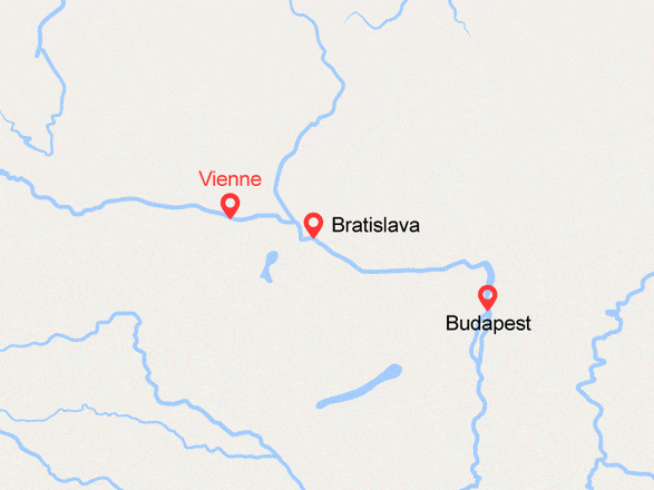 itinéraire croisière Danube - Danube : Nouvel An Danubien de trois grandes capitales (NDA_PP)