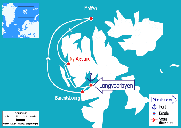 itinéraire croisière Fjords - Fjords : Ours polaires et aventure arctique : Expédition au Spitzberg avec accompagnateur francophone