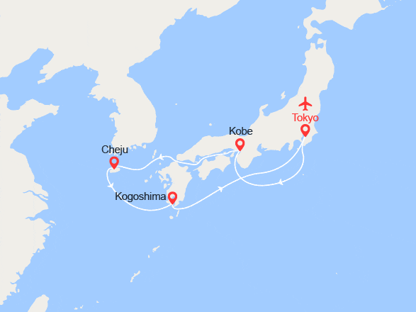 itinéraire croisière Asie : PACK EXCLUSIF ! Japon et Corée du Sud - Vols et hôtel inclus
