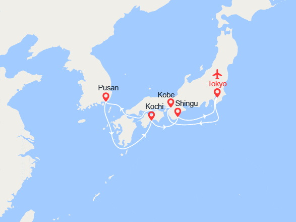 itinéraire croisière Asie : PACK EXCLUSIF ! Japon et Corée du Sud - Vols et hôtel inclus