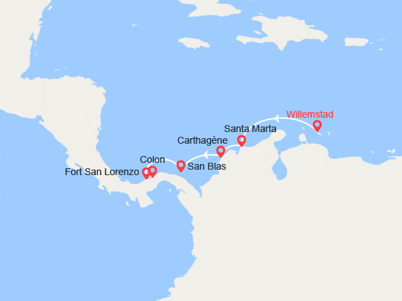itinéraire croisière Caraïbes et Antilles : Patrimoine et sanctuaires naturels caribéens