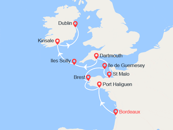 itinéraire croisière Iles Britanniques : Paysages et îles d’Atlantique Nord