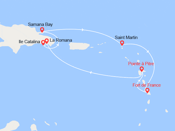 itinéraire croisière Caraïbes et Antilles - Cuba : Perles des Antilles