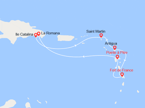 itinéraire croisière Caraïbes et Antilles - Cuba : Perles des Antilles
