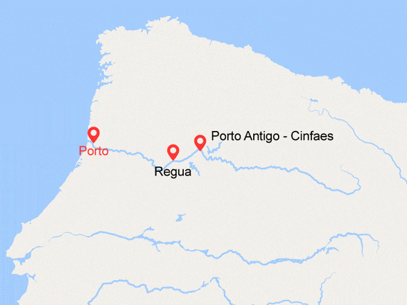 itinéraire croisière Douro : Porto et la vallée de Douro (POB_PP)