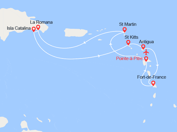 itinéraire croisière Caraïbes et Antilles : PROMO ! La Magie des Caraïbes