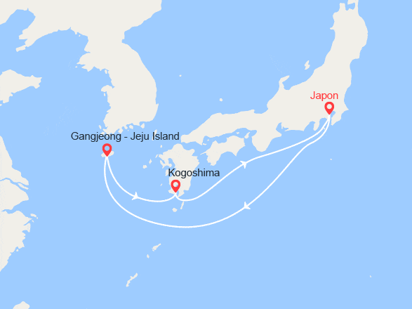 itinéraire croisière Asie : République de Corée, Japon