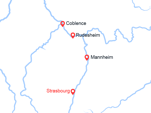 itinéraire croisière Rhin et ses affluents : Réveillon rhénan : La vallée du Rhin romantique (RES_PP)