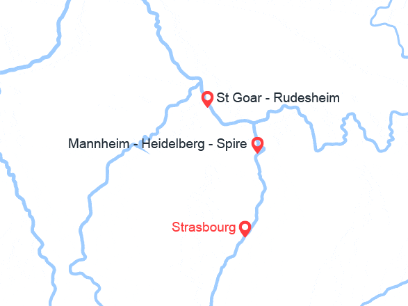 itinéraire croisière Rhin et ses affluents : Réveillon rhénan : le Rhin romantique et ses châteaux (ZAA_PP)