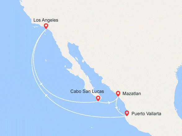 itinéraire croisière Amérique du Sud : Riviera Mexicaine