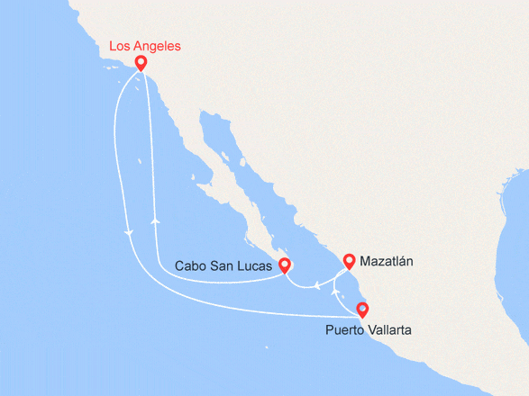 itinéraire croisière Amérique du Sud : Riviera Mexicaine