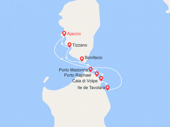 itinéraire croisière Méditerranée : Sardaigne