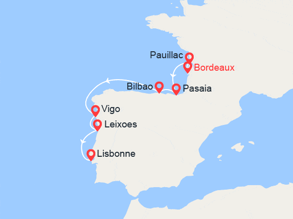 itinéraire croisière Méditerranée Occidentale : Saveurs, vignes et océan