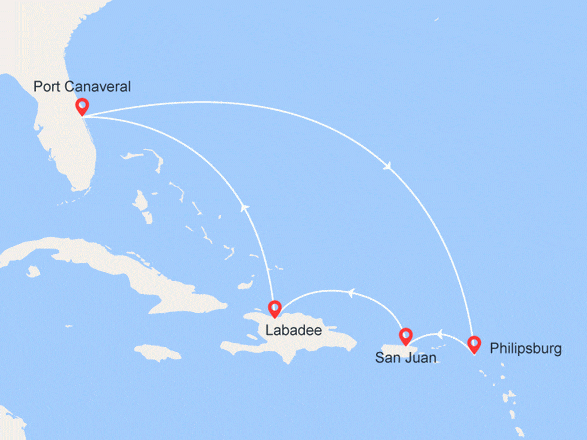 itinéraire croisière Caraïbes et Antilles : Saveurs Caribéennes : St-Martin, Porto Rico, Haïti