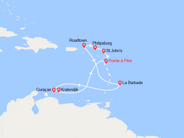 itin&eacute;raire croisi&egrave;re Caraïbes et Antilles : Saveurs des Antilles 