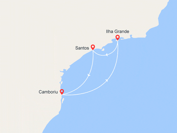 itinéraire croisière Amérique du Sud : Sous le soleil Brésilien