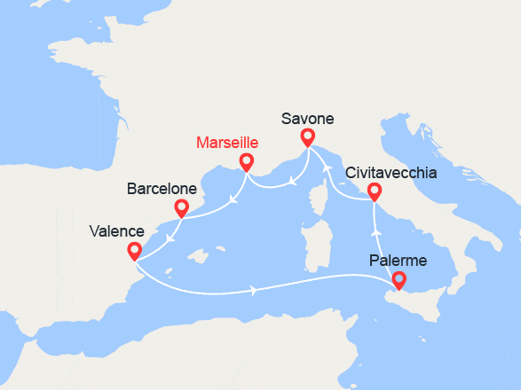 itinéraire croisière Iles Baléares : Splendeurs de la Méditerranée