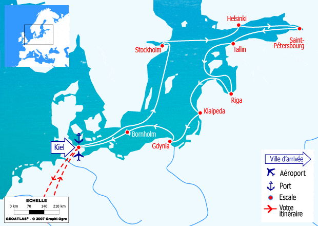 itinéraire croisière Baltique : Suède, Finlande, Russie, Estonie, Lituanie, Pologne
