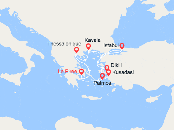 itinéraire croisière Iles grecques : Sur les pas de Saint Paul: Iles grecques et Turquie