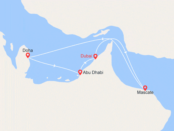 itinéraire croisière Moyen Orient : TOP PROMO ! Les Mille et Une Nuits : Les Emirats et Oman