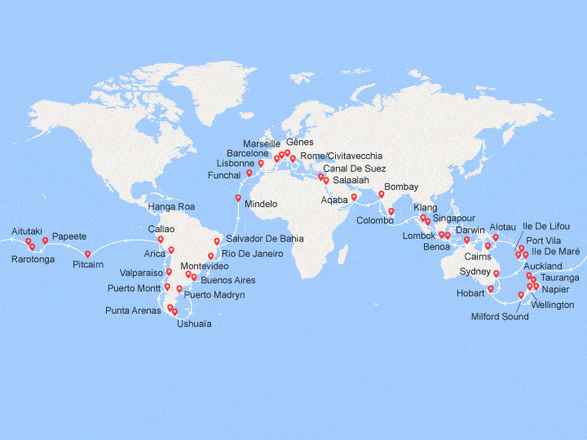  Croisi re  Tour  du Monde  2022 itin raires promo MSC et Costa