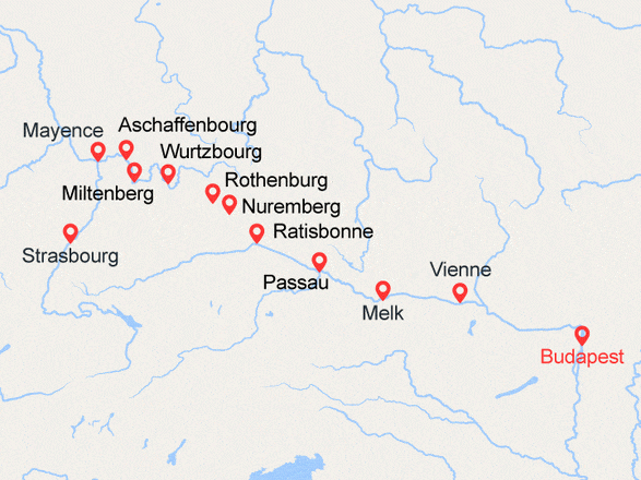 itinéraire croisière Danube : Transeuropéenne, contrastes des cultures (BUS_PP)